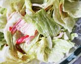 包丁いらず☆カニカマレタスサラダ作り方3写真