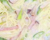 アスパラとベーコンの米粉でクリームパスタ作り方6写真
