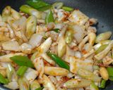 長葱といかの豆板醤炒め作り方5写真