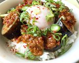 切るのは茄子だけ・超簡単!麻婆茄子丼作り方3写真