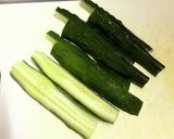 きゅうりと大葉のにんにく醤油和え作り方1写真