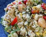 大葉たっぷりシーフード炒飯作り方6写真