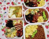 鶏そぼろごはん弁当☆作り方2写真