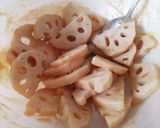 レンコンの辛子味噌和え作り方3写真