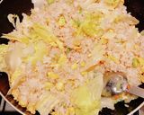 桜えび、枝豆、レタスのチャーハン作り方5写真