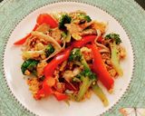 トマト缶クレイジーソルトで、野菜と卵炒め作り方5写真