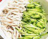 レンジで超簡単 鶏肉ときゅうりの棒棒鶏作り方5写真