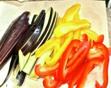 パプリカと茄子のカレー炒め作り方1写真