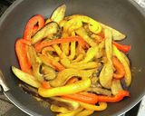 パプリカと茄子のカレー炒め作り方3写真