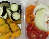 かぼちゃ達とシャウエッセンのあんかけ　作り方1写真