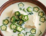 豆腐とオクラの冷やし豆乳坦々風スープ作り方3写真