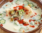 豆腐とオクラの冷やし豆乳坦々風スープ作り方4写真