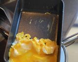 お弁当に♪白と黄色のマダラな玉子焼き作り方5写真