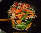やさしいお酢で細切り野菜の甘酢炒め作り方2写真