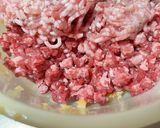 粗挽き牛肉と豚ひき肉の肉肉ハンバーグ作り方4写真