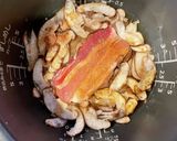 発芽玄米の炊き込みご飯(豚ばらと椎茸)作り方3写真