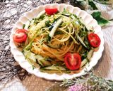 豆苗きゅうりだしマヨパスタ作り方6写真