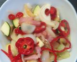 野菜たっぷりベーコン入り令和のナポリタン作り方6写真