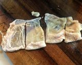 カンタン、みんな大好き鶏皮のパリパリ焼き作り方1写真