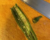 新感覚！トマトと青唐辛子の鮪なめろう丼作り方1写真