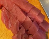 新感覚！トマトと青唐辛子の鮪なめろう丼作り方4写真