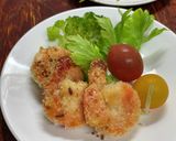 マヨで味付け粉チーズパン粉のエビフライ風作り方7写真
