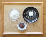 介護食　簡単　うさぎのお月見まんじゅう作り方1写真
