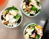 肉無豆腐きな粉トマト生姜梅ポン酢野菜炒め作り方12写真