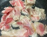 豚肉とカクテキ炒め作り方1写真