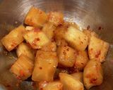豚肉とカクテキ炒め作り方3写真