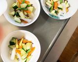 根菜茄子きな粉オイトマト味温野菜サラダ作り方5写真