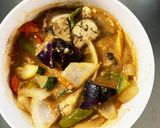 根菜茄子きな粉オイトマト味温野菜サラダ作り方17写真