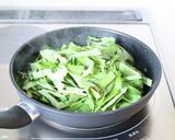 旨っ【牛肉と空芯菜のニンニクぽん酢炒め】作り方6写真