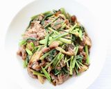 旨っ【牛肉と空芯菜のニンニクぽん酢炒め】作り方8写真