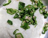 栄養満点♪大和芋とオクラのすりおろし♪作り方1写真
