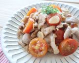 豚肉とイタリアントマトのガーリック炒め作り方6写真
