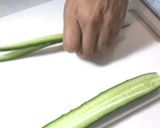 巻寿司のきゅうりの仕込み　カッパ巻他作り方4写真