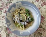 簡単！レモンと塩昆布とオクラの冷製パスタ作り方4写真