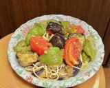 夏野菜たっぷりの冷製パスタ・梅干＆大葉で作り方12写真