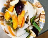 洋風上海風焼きそば味豚こま大根青椒肉絲風作り方13写真