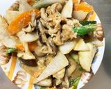 きな粉コク旨味噌炒味豚こま大根青椒肉絲風作り方16写真