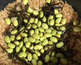 枝豆と昆布の佃煮の炊き込みご飯作り方4写真