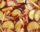 豚バラとナスと長ネギのそうめん作り方3写真