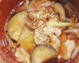 豚バラとナスと長ネギのそうめん作り方4写真