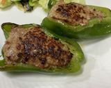 【簡単夕食】ピーマン肉詰めのマッシュルームソース作り方8写真