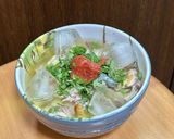 塩サバで冷やし茶漬け・梅干＆大葉風味作り方2写真