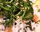 カリカリ梅とワカメの炊き込みご飯作り方5写真