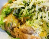 鶏もも肉のチーかけ親子丼作り方4写真