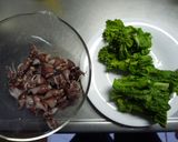 ホタルイカと菜の花の青海苔パスタ作り方2写真