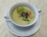 具だくさん！しじみと野菜の味噌豆乳スープ作り方10写真